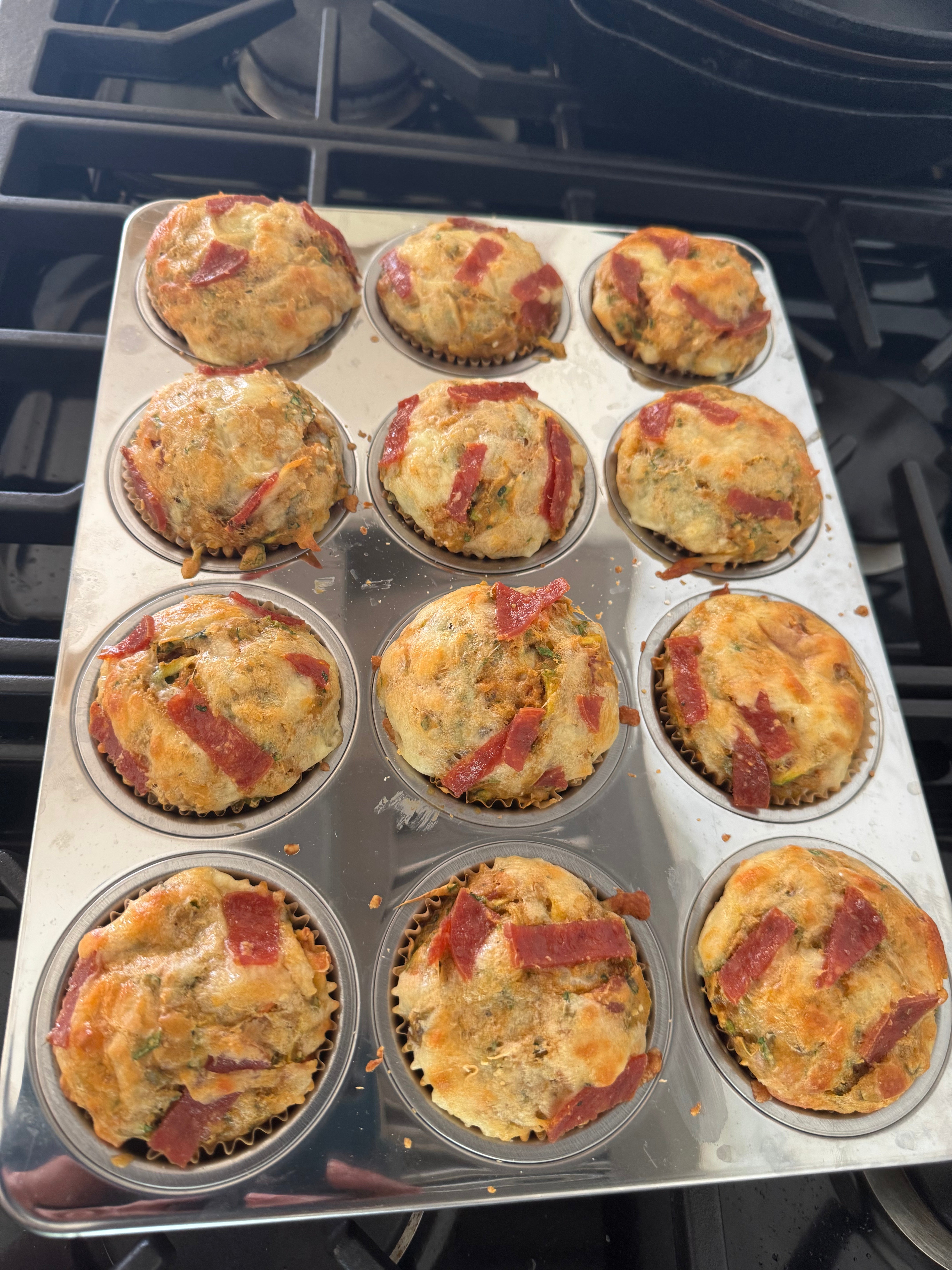 loaded pizza muffins