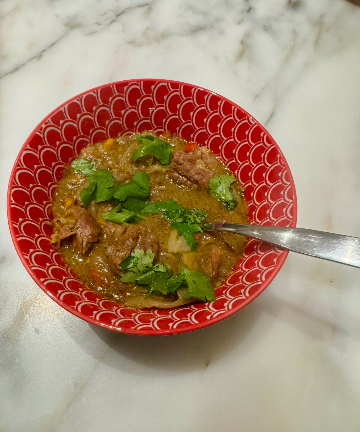 Creamy Poblano Beef Stew