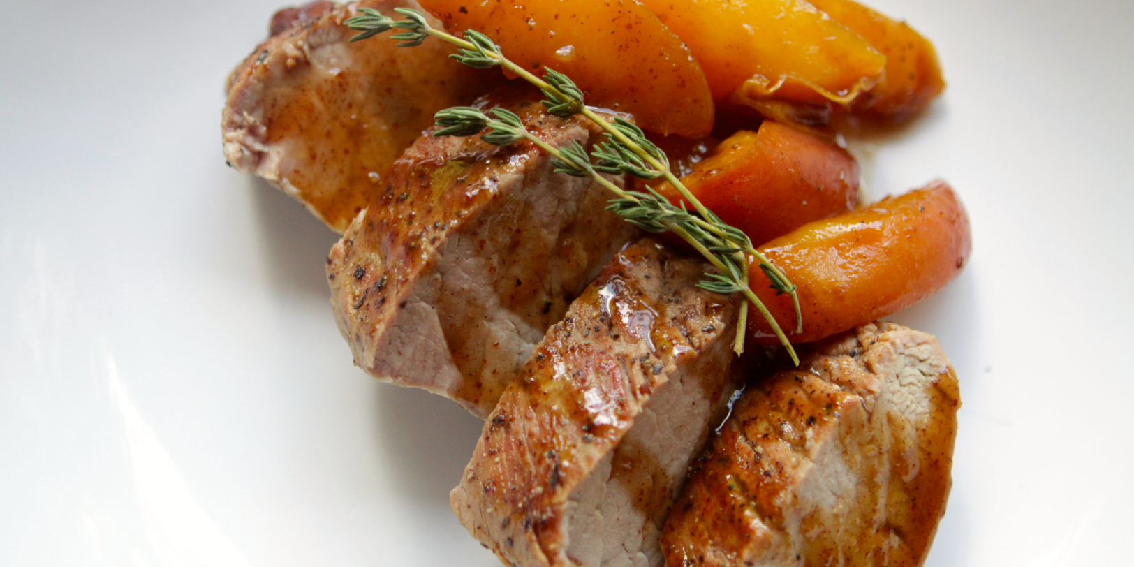 Pork Tenderloin with Bourbon Peach Glaze