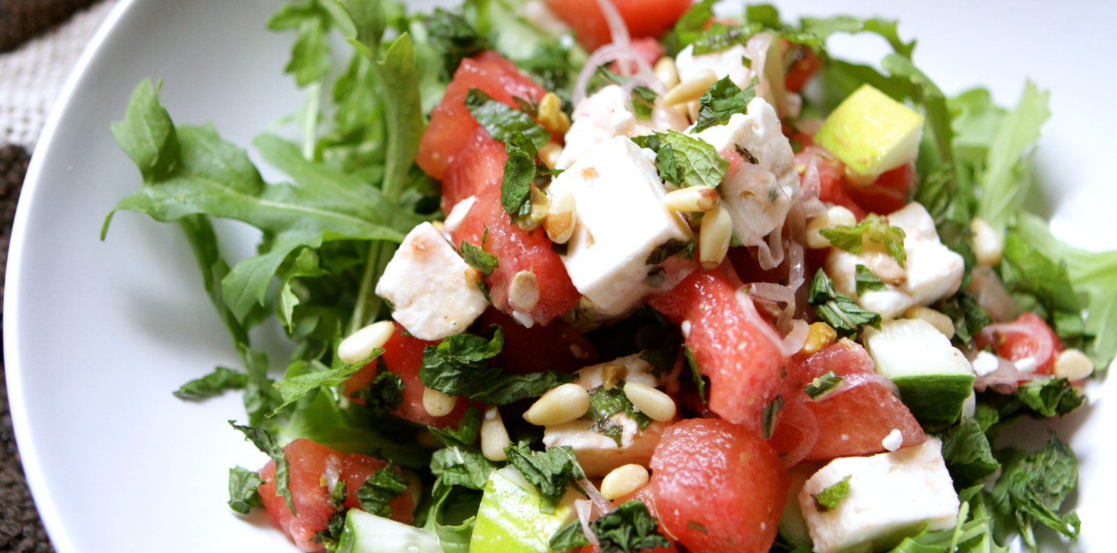 Watermelon, Cucumber and Feta Salad