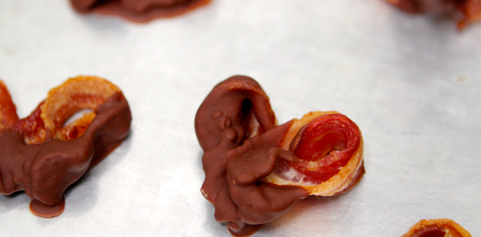 Chocolate Covered Bacon Hearts Recipe