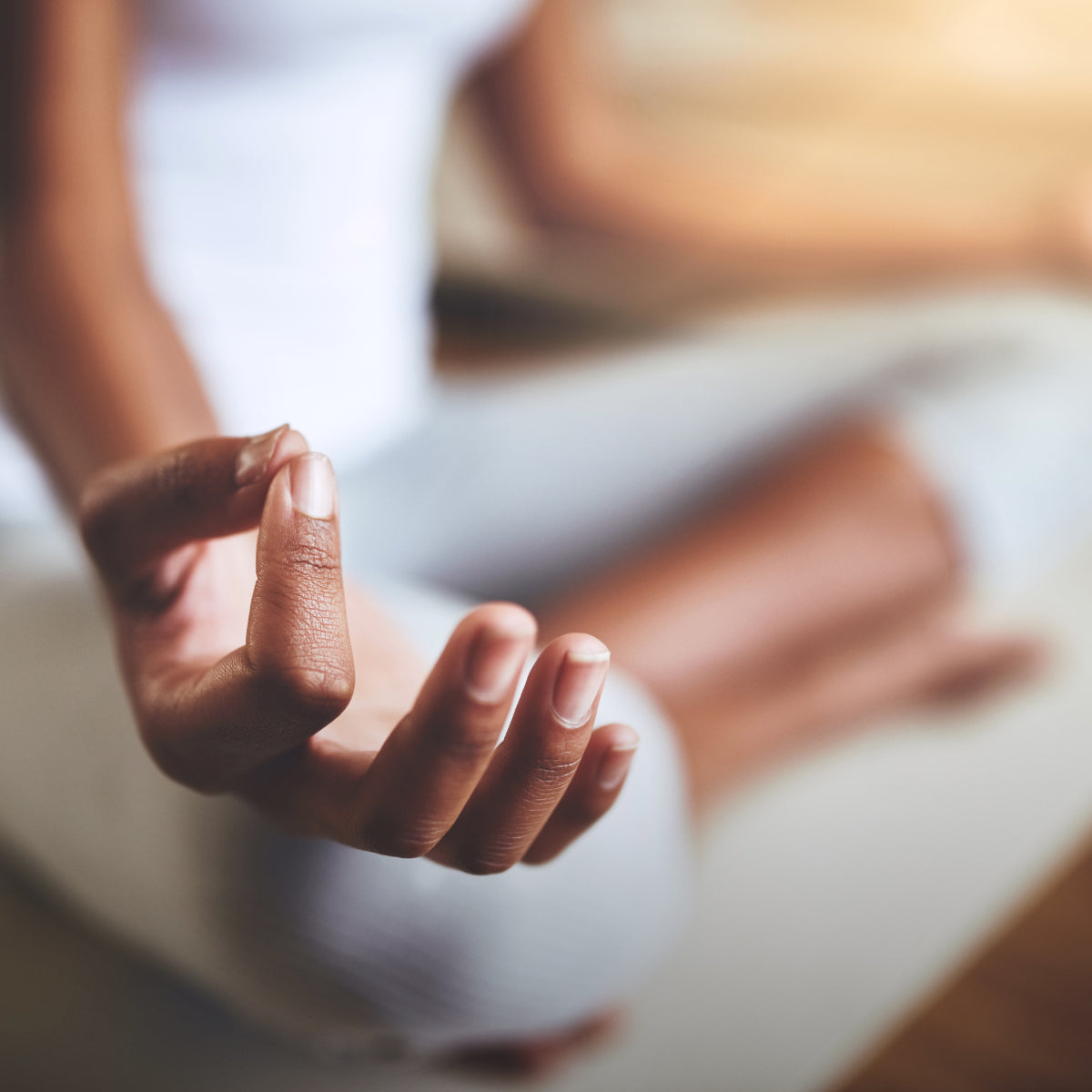 zen meditation hand stress reduction