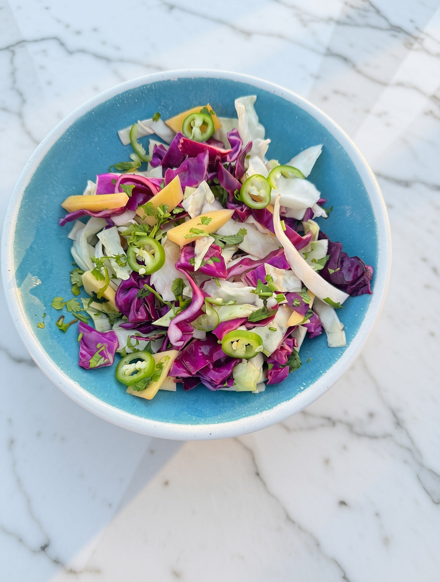 Cabbage Slaw with Zesty Citrus Dressing