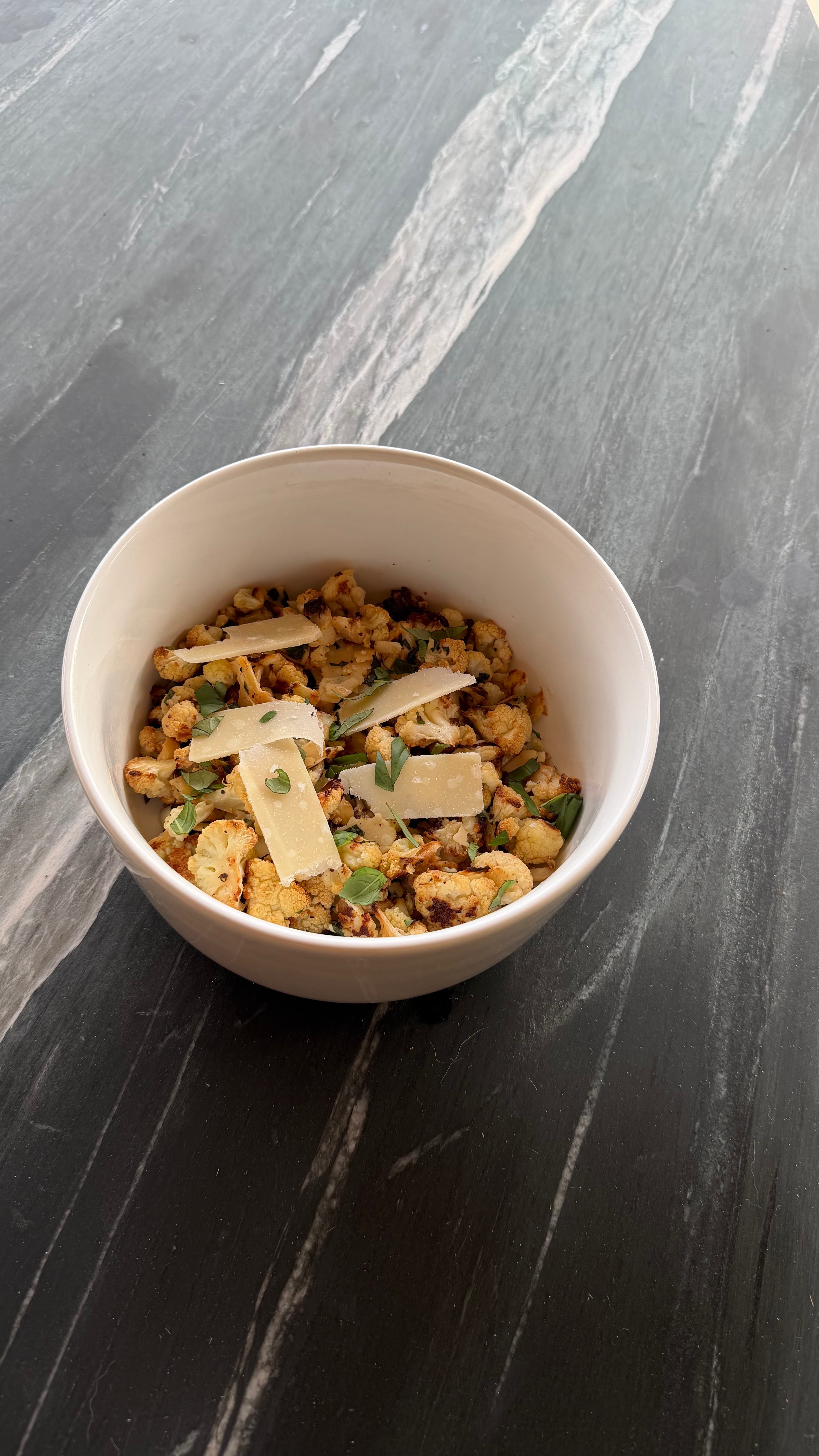 Rosemary Basil Roasted Cauliflower