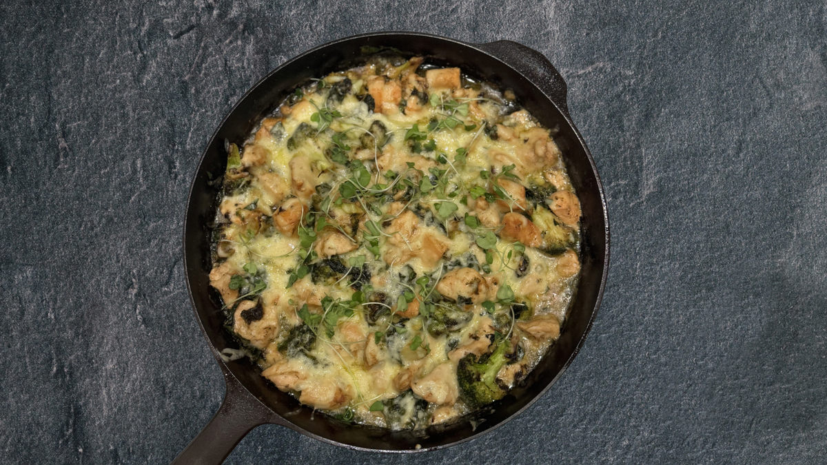 Broccoli Kale Chicken Dijon