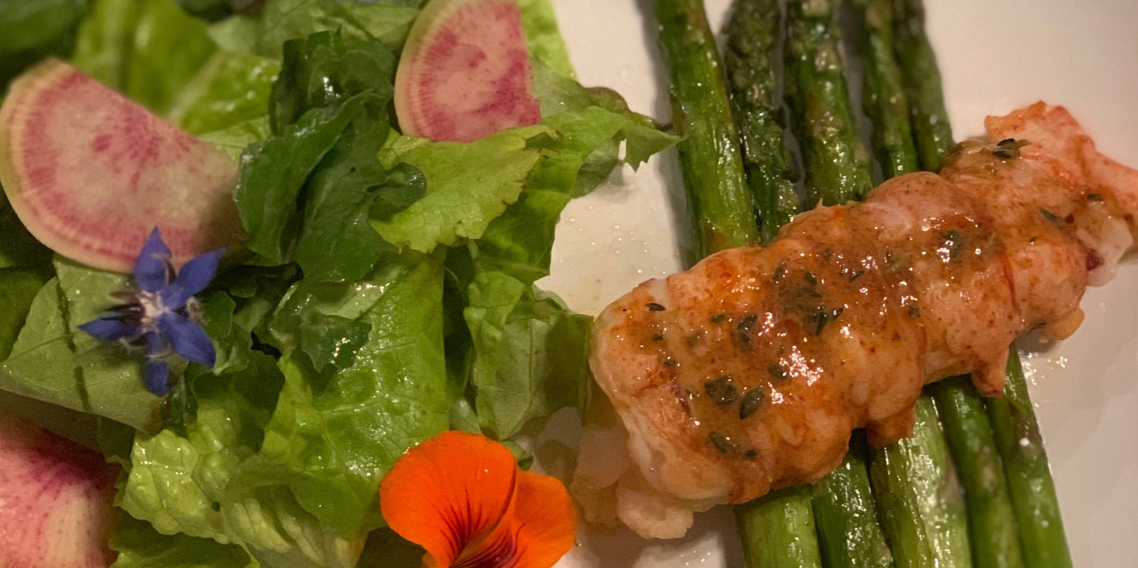 Broiled Lobster with Thyme Butter Sauce