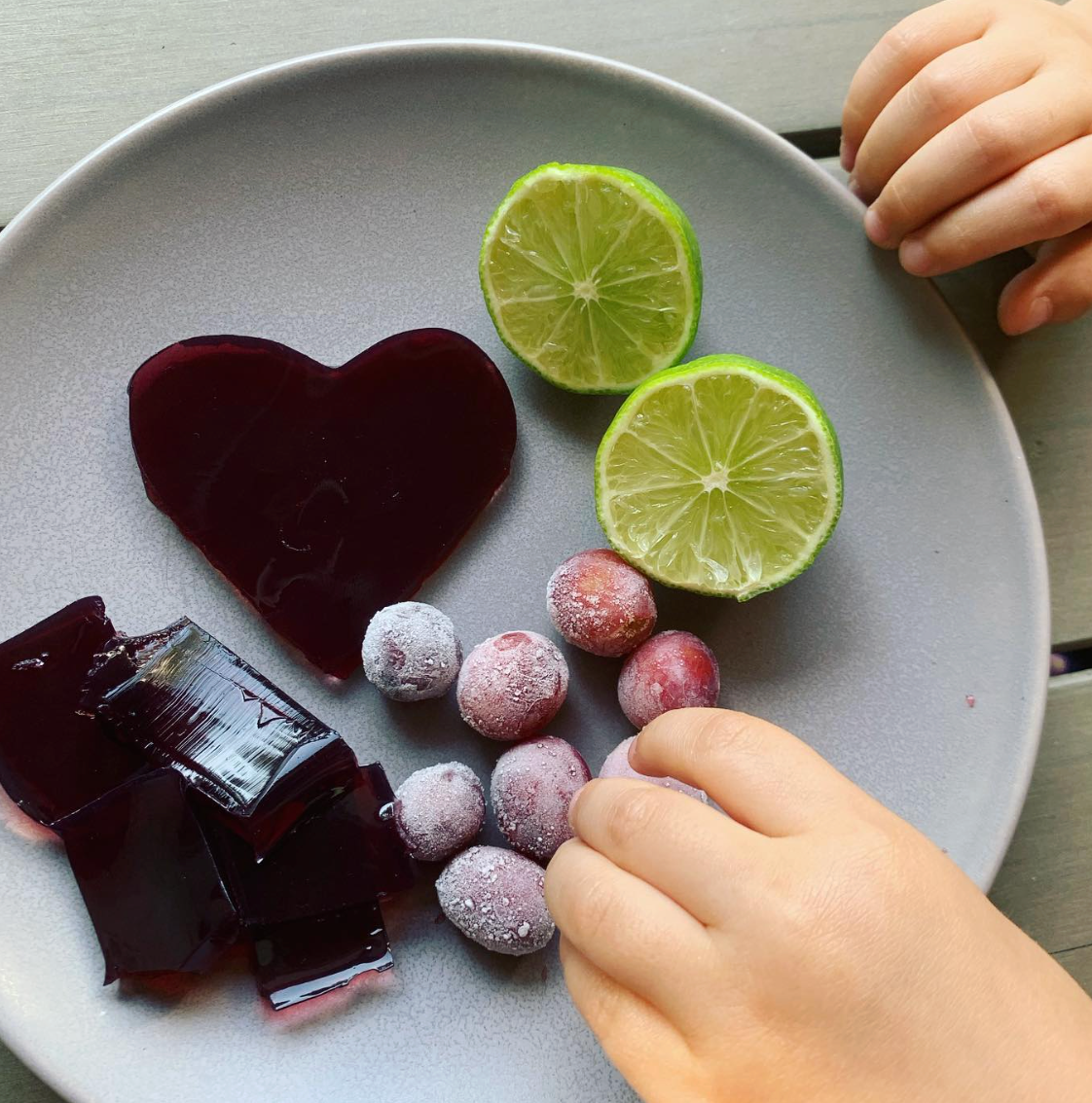 Healing Grape Lime Jello