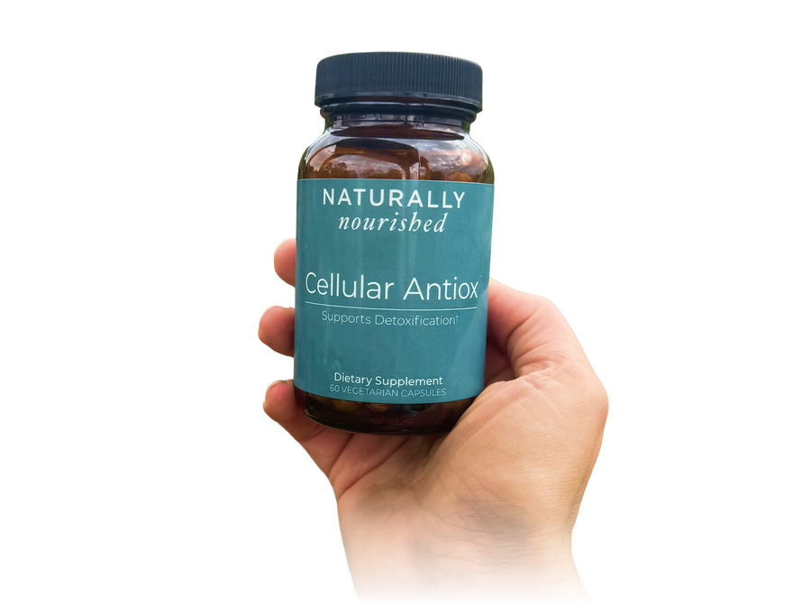 Cellular Antiox held in hand