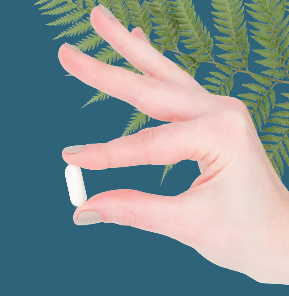 Capsule held in hand